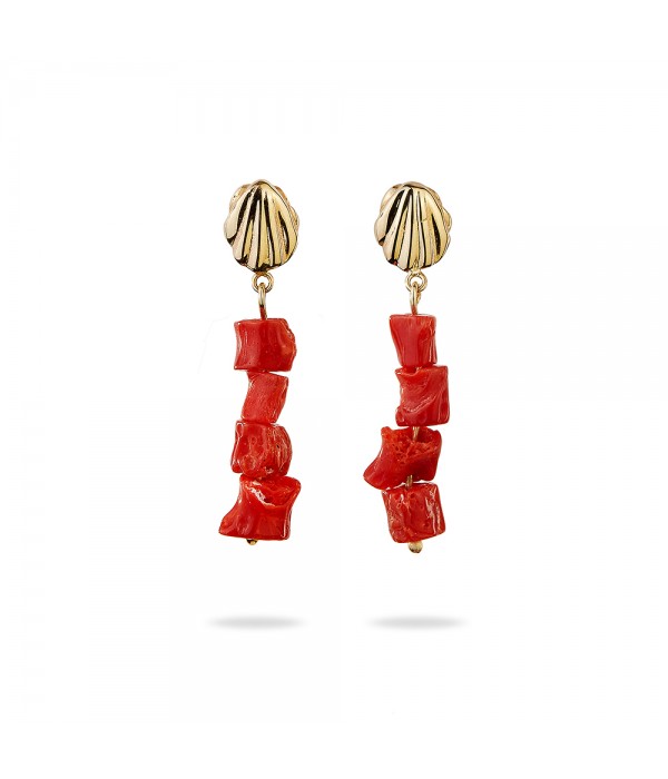 Shell&Coral Earrings
